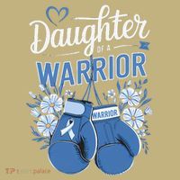 Daughter Of A Warrior Prostate Cancer Awareness Support Button thumb 1