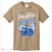 Daughter Of A Warrior Prostate Cancer Awareness Support Kids T-Shirt thumb 0