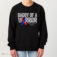 Daddy Of A Warrior CHD Congenital Heart Defect Month Women's Sweatshirt thumb 0