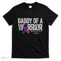 Daddy Of A Warrior CHD Congenital Heart Defect Month T-Shirt thumb 0