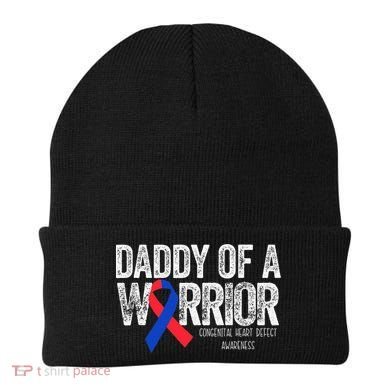 Daddy Of A Warrior CHD Congenital Heart Defect Month Beanie