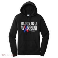 Daddy Of A Warrior CHD Congenital Heart Defect Month Women's Hoodie thumb 0
