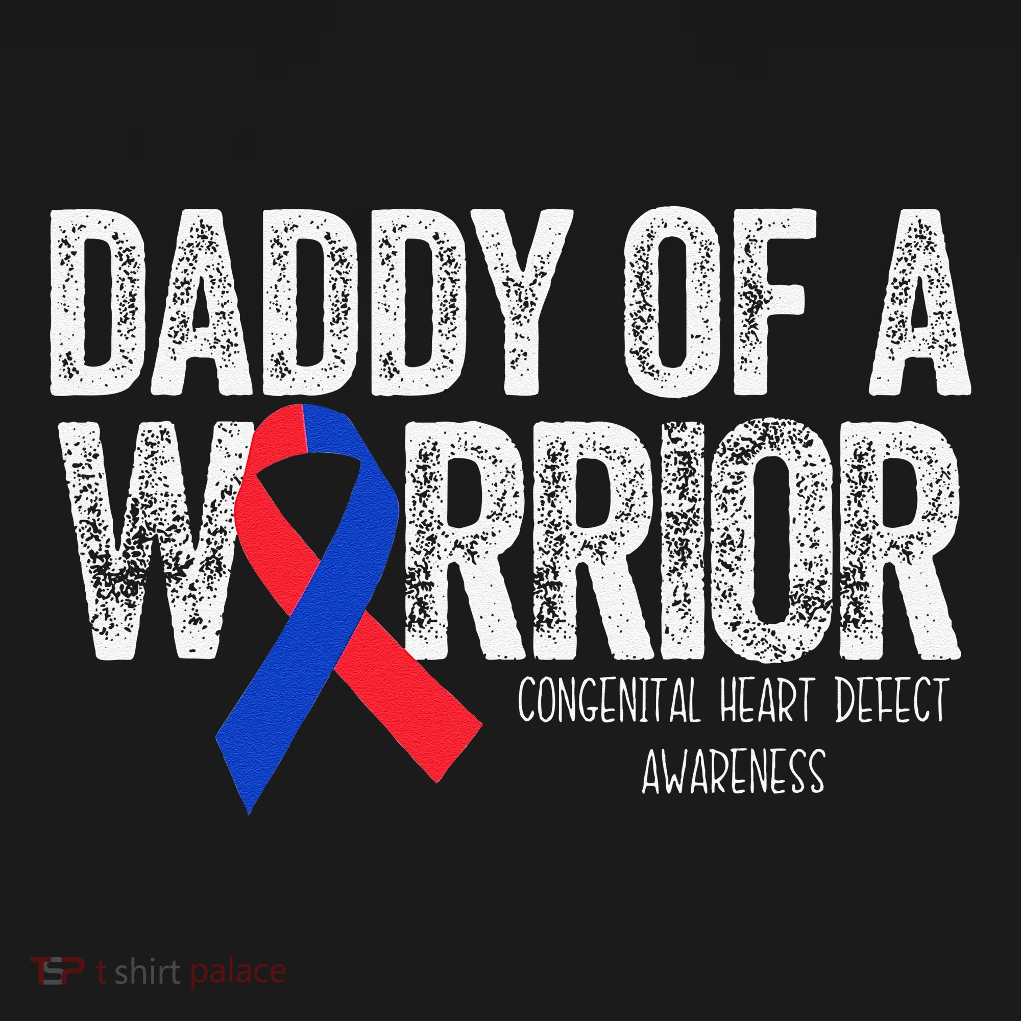 Daddy Of A Warrior CHD Congenital Heart Defect Month Mousepad