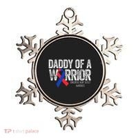 Daddy Of A Warrior CHD Congenital Heart Defect Month Ornament thumb 0