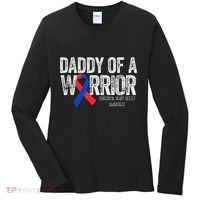 Daddy Of A Warrior CHD Congenital Heart Defect Month Women's Long Sleeve Shirt thumb 0