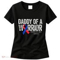 Daddy Of A Warrior CHD Congenital Heart Defect Month Women's T-Shirt thumb 0