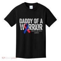 Daddy Of A Warrior CHD Congenital Heart Defect Month Kids T-Shirt thumb 0
