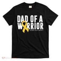 Dad Of A Warrior Childhood Cancer Awareness T-Shirt thumb 0
