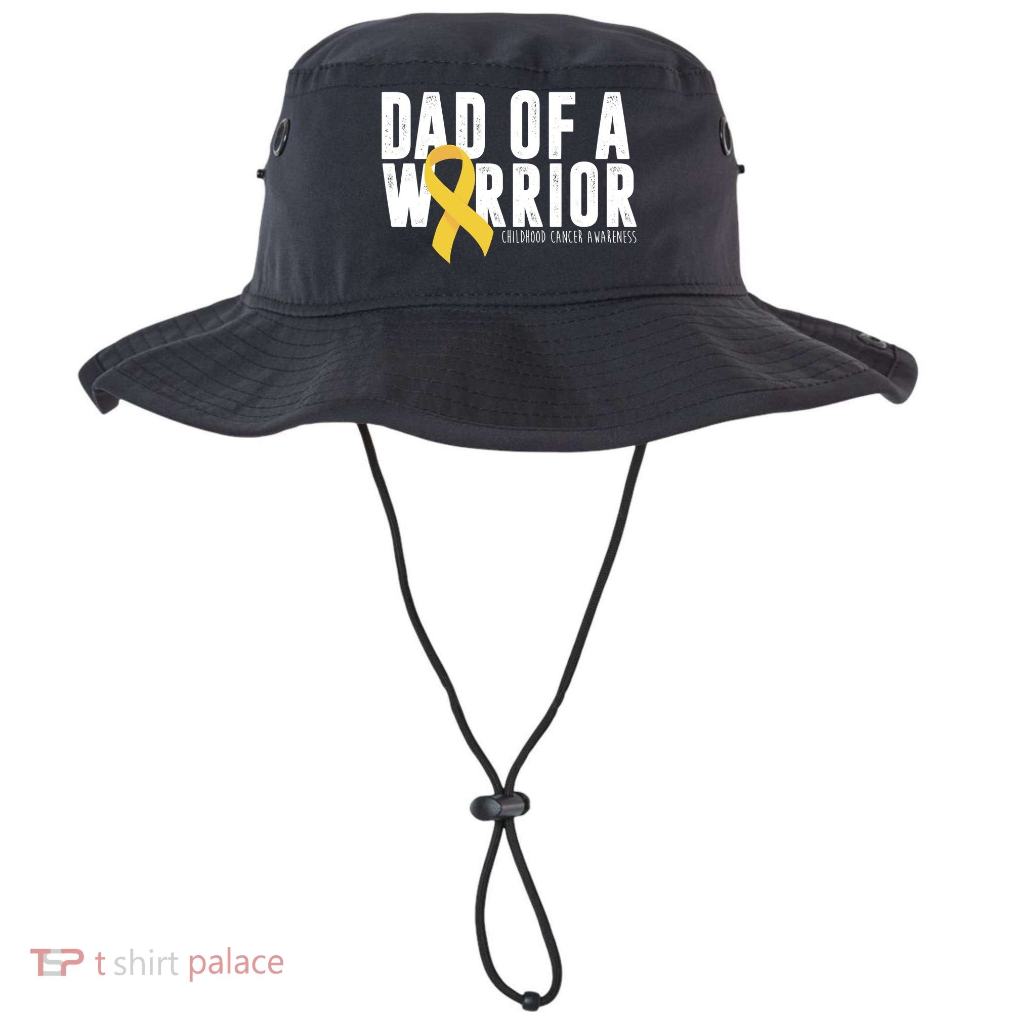 Dad Of A Warrior Childhood Cancer Awareness Bucket Hat
