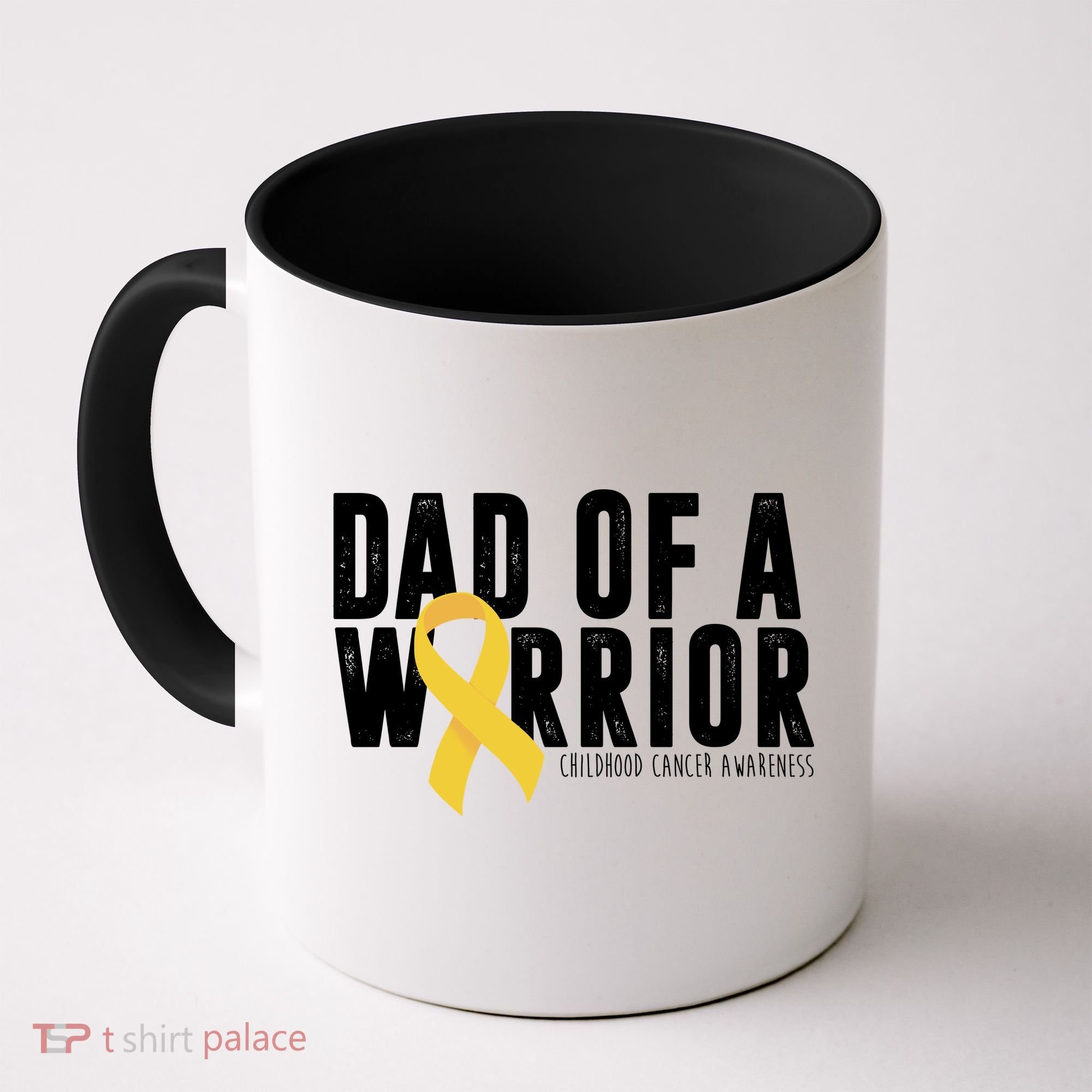 Dad Of A Warrior Childhood Cancer Awareness Coffee Mug