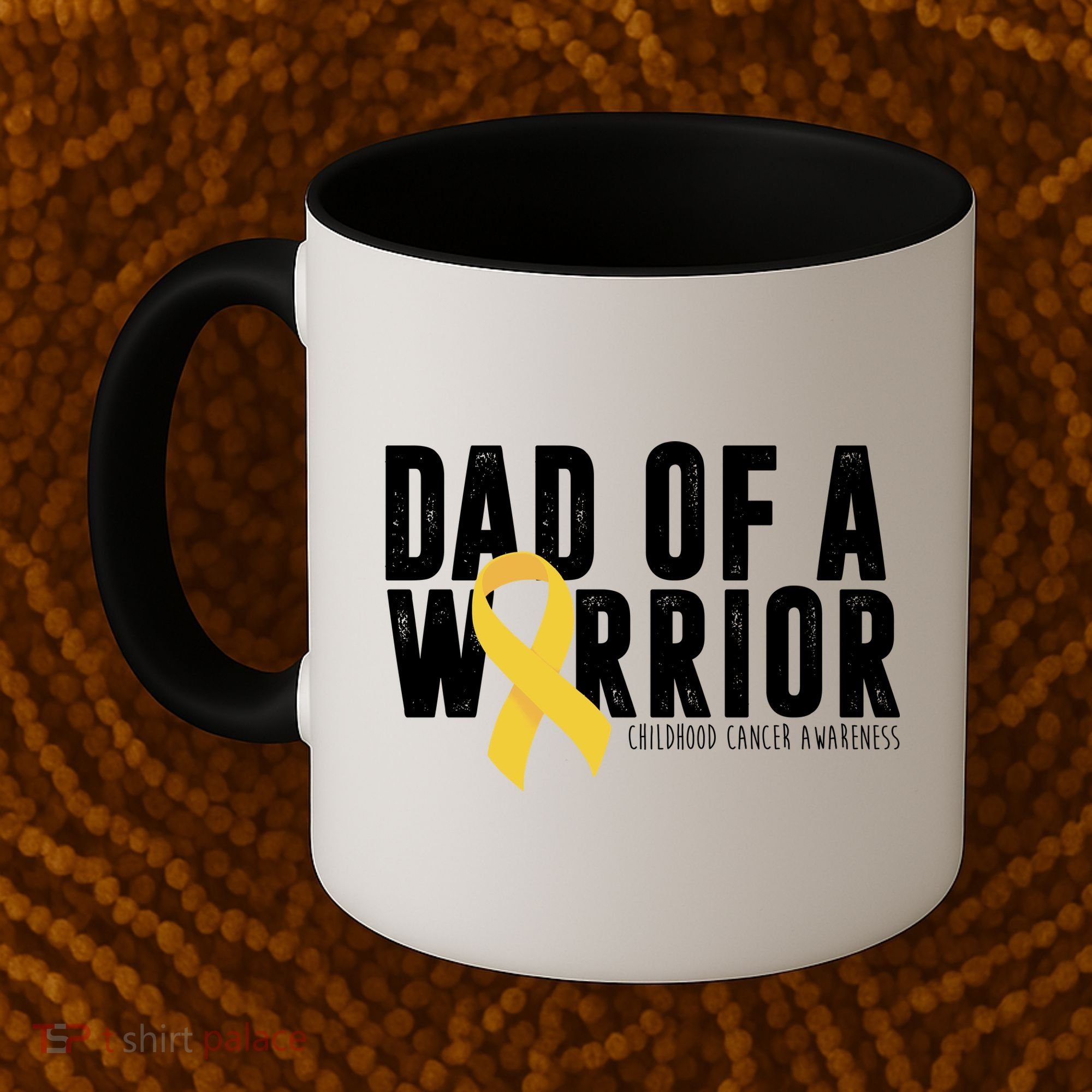 Dad Of A Warrior Childhood Cancer Awareness Coffee Mug