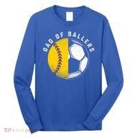 Dad Of Ballers Father Son Softball Soccer Player Coach Gift Great Gift Long Sleeve Shirt thumb 0