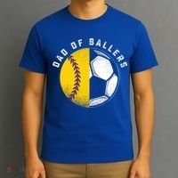 Dad Of Ballers Father Son Softball Soccer Player Coach Gift Great Gift T-Shirt thumb 3