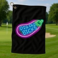 Dig Old Bicks Solar Opposites Funny Meme Gag Cute Gift Golf Towel thumb 1