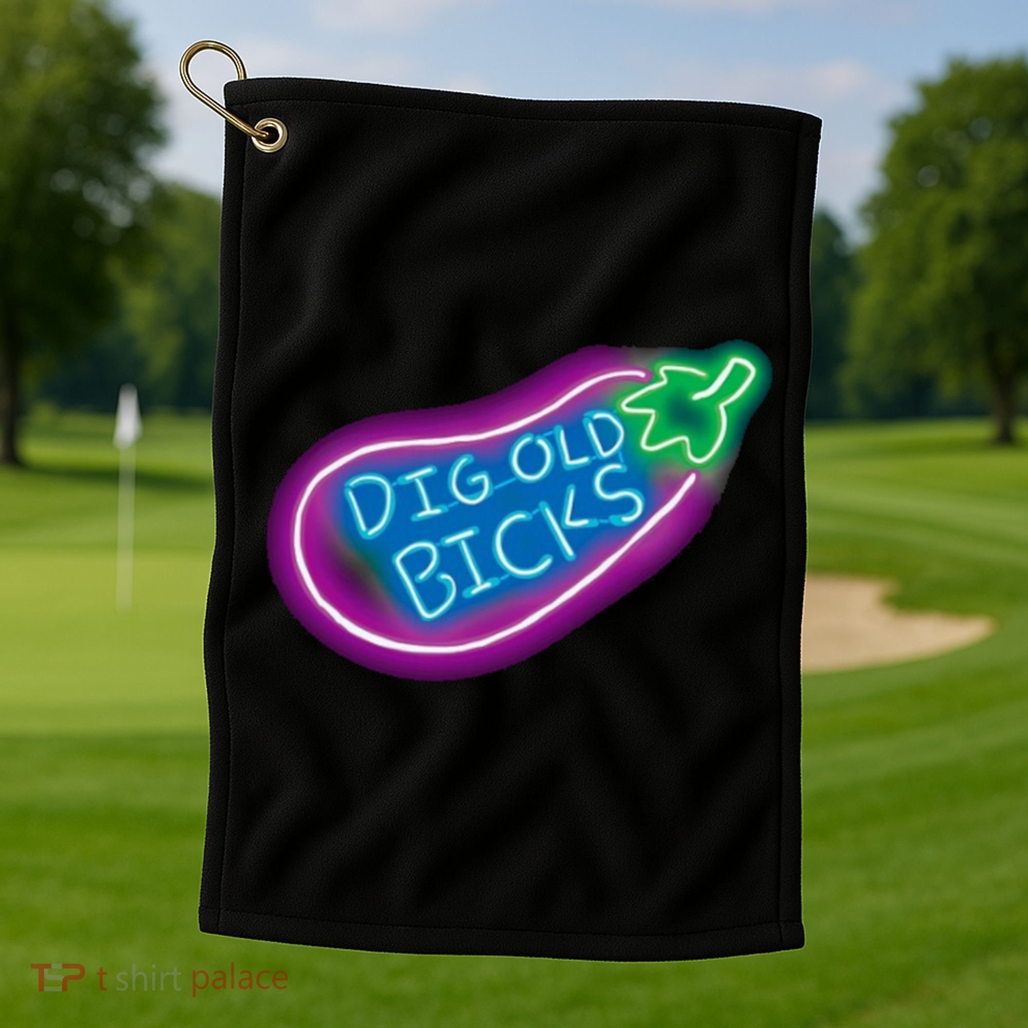 Dig Old Bicks Solar Opposites Funny Meme Gag Cute Gift Golf Towel