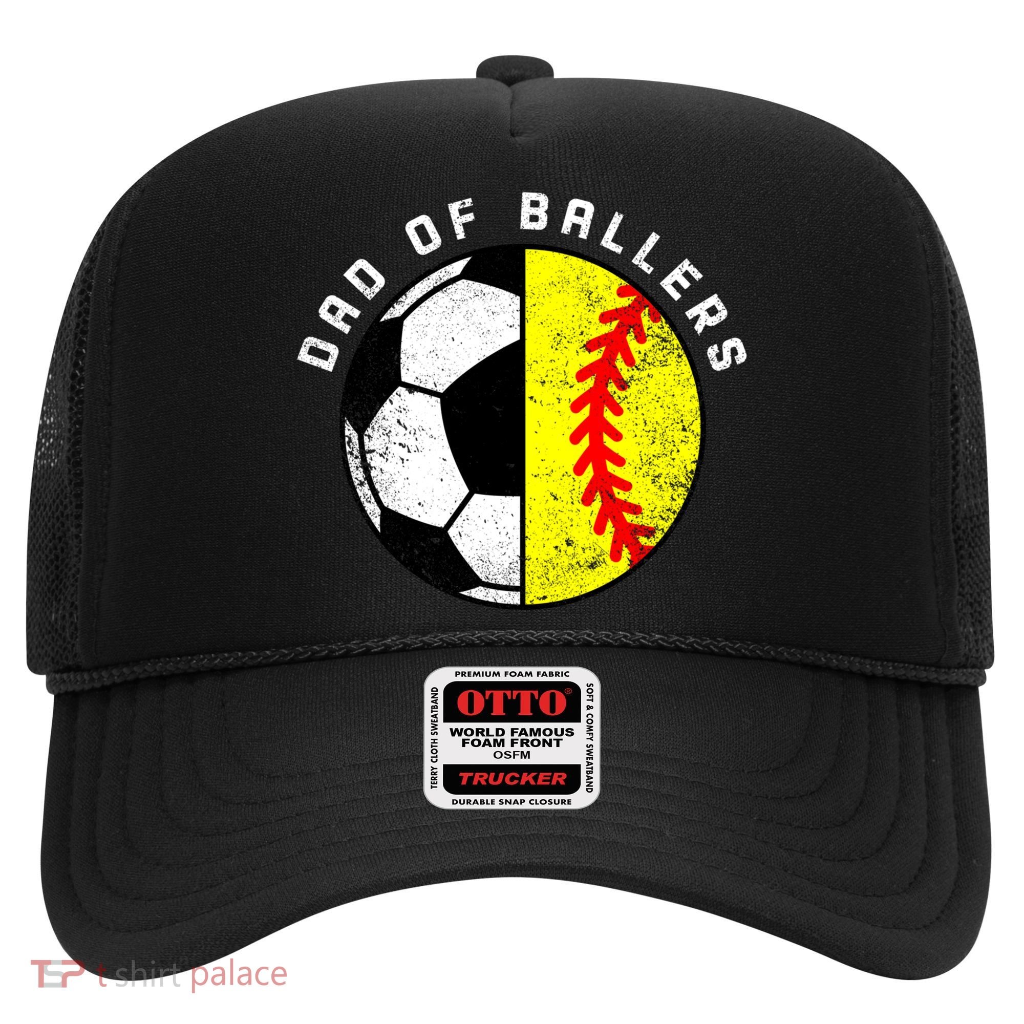 Dad Of Ballers Funny Soccer Softball Dad Gift Hat