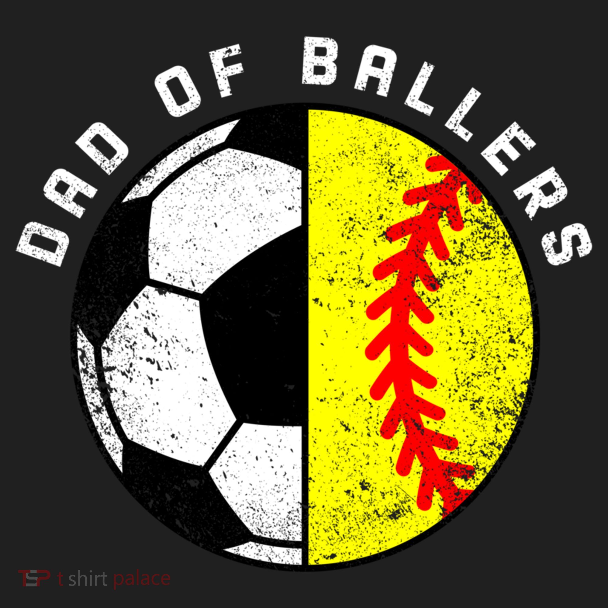 Dad Of Ballers Funny Soccer Softball Dad Gift Hat