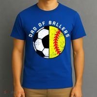 Dad Of Ballers Funny Soccer Softball Dad Gift T-Shirt thumb 3