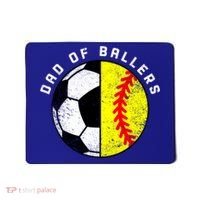 Dad Of Ballers Funny Soccer Softball Dad Gift Mousepad thumb 0