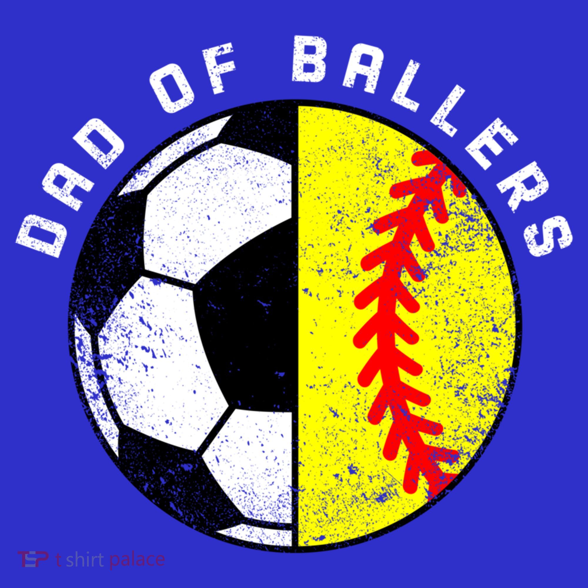 Dad Of Ballers Funny Soccer Softball Dad Gift Mousepad