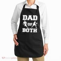 Dad Of Both Funny Football Basketball Dad Apron thumb 2