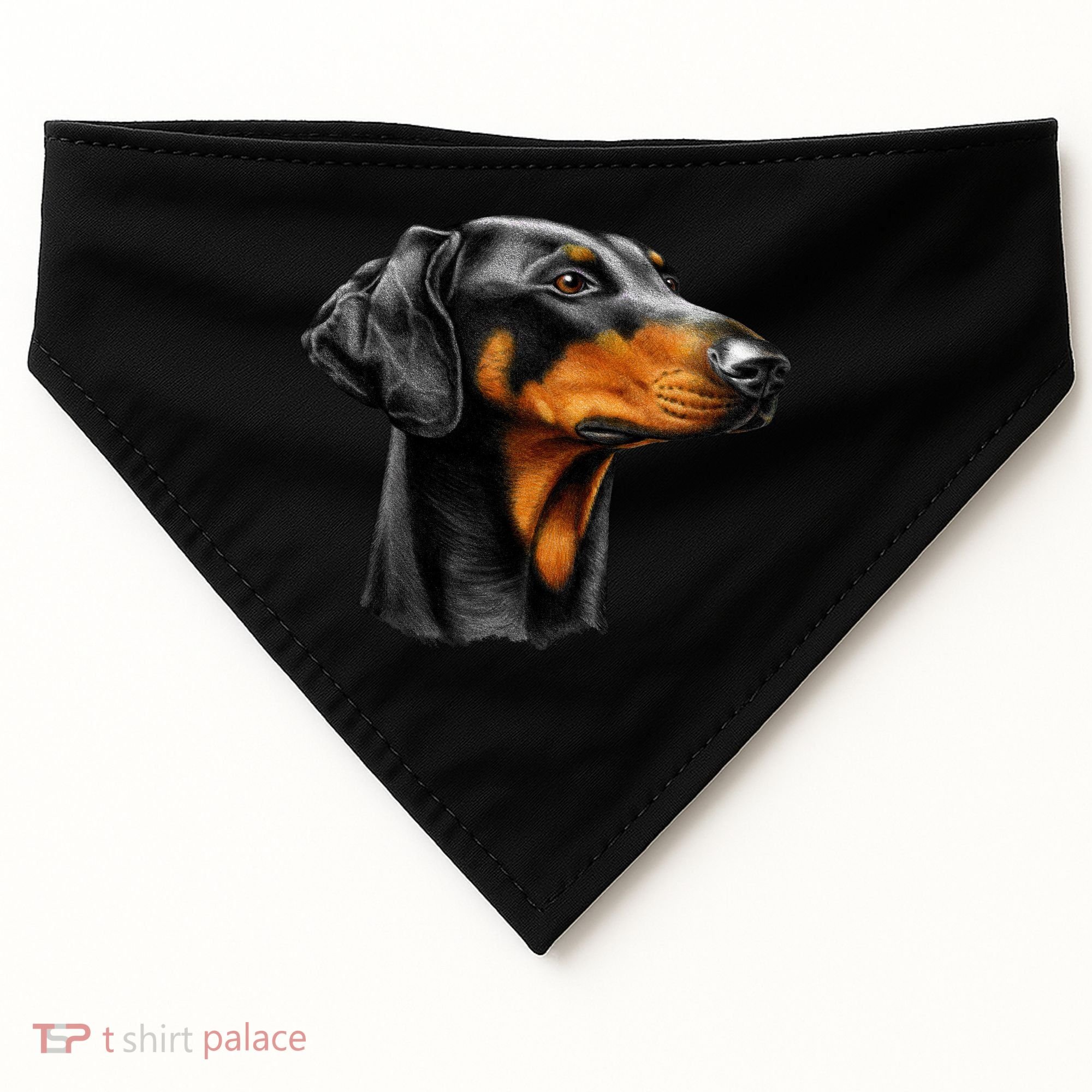 Doberman Dog USA-Made Doggie Bandana