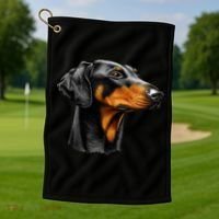 Doberman Dog Golf Towel thumb 1