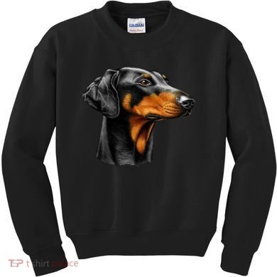Doberman Dog Kids Sweatshirt