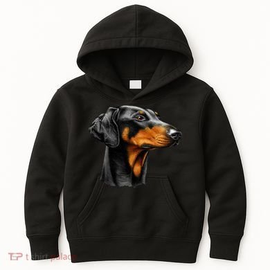 Doberman Dog Kids Hoodie