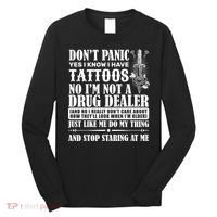 Dob't Panic I Have A Tattooed Long Sleeve Shirt thumb 0