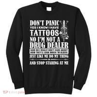 Dob't Panic I Have A Tattooed Sweatshirt thumb 0