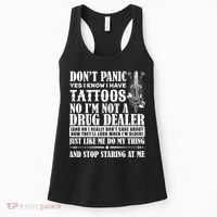Dob't Panic I Have A Tattooed Women's Tank Top thumb 0