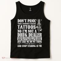 Dob't Panic I Have A Tattooed Tank Top thumb 2