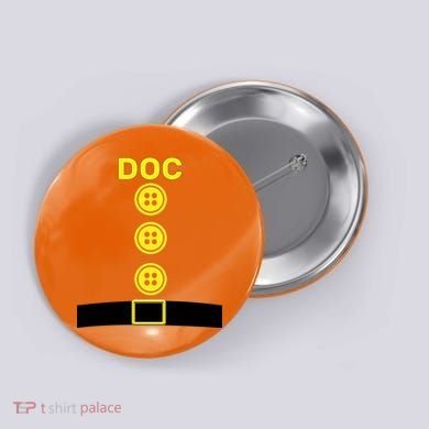 Doc Dwarf Halloween Costume Button
