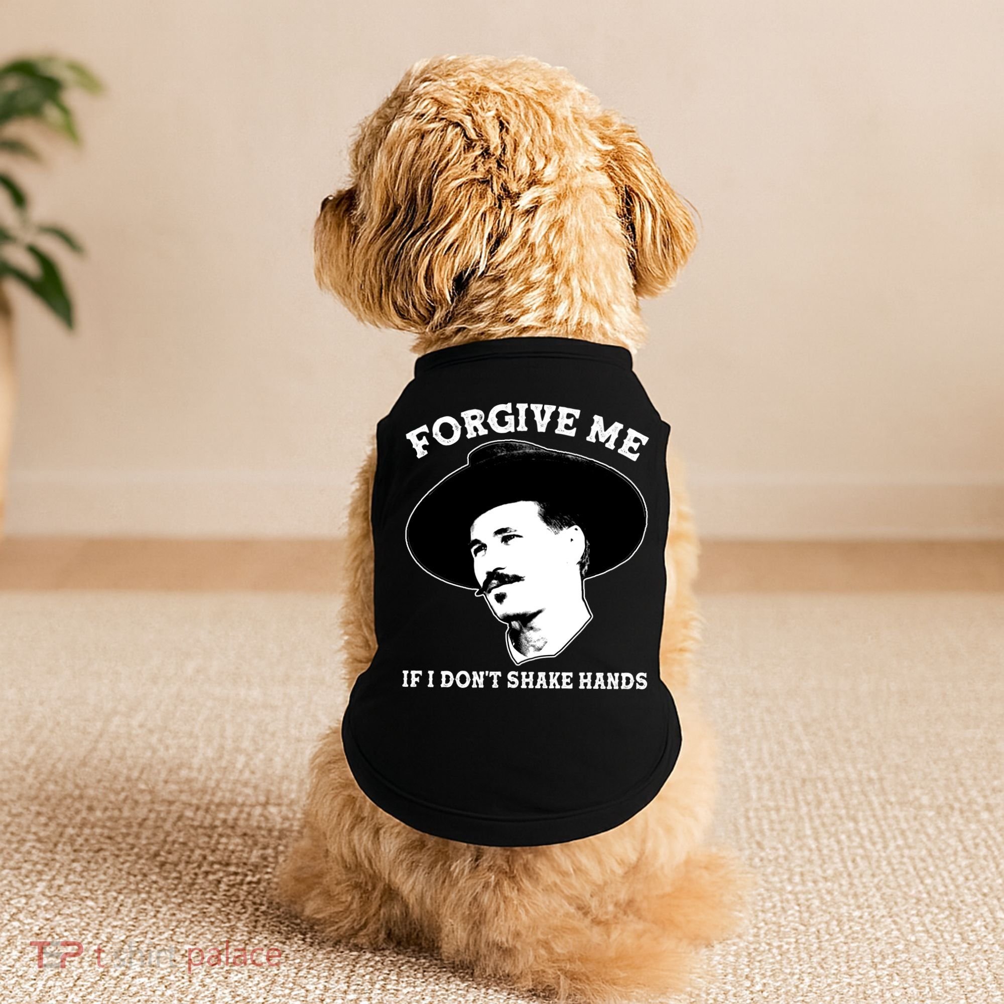 Doc Holiday I Don't Shake Hands Doggie Tank