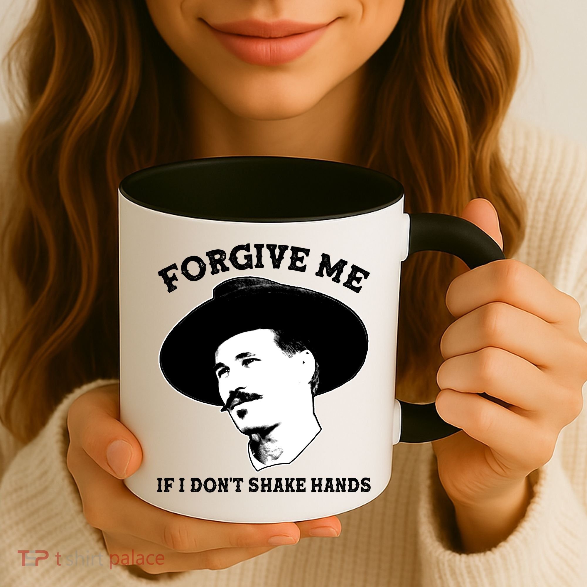 Doc Holiday I Don't Shake Hands Coffee Mug