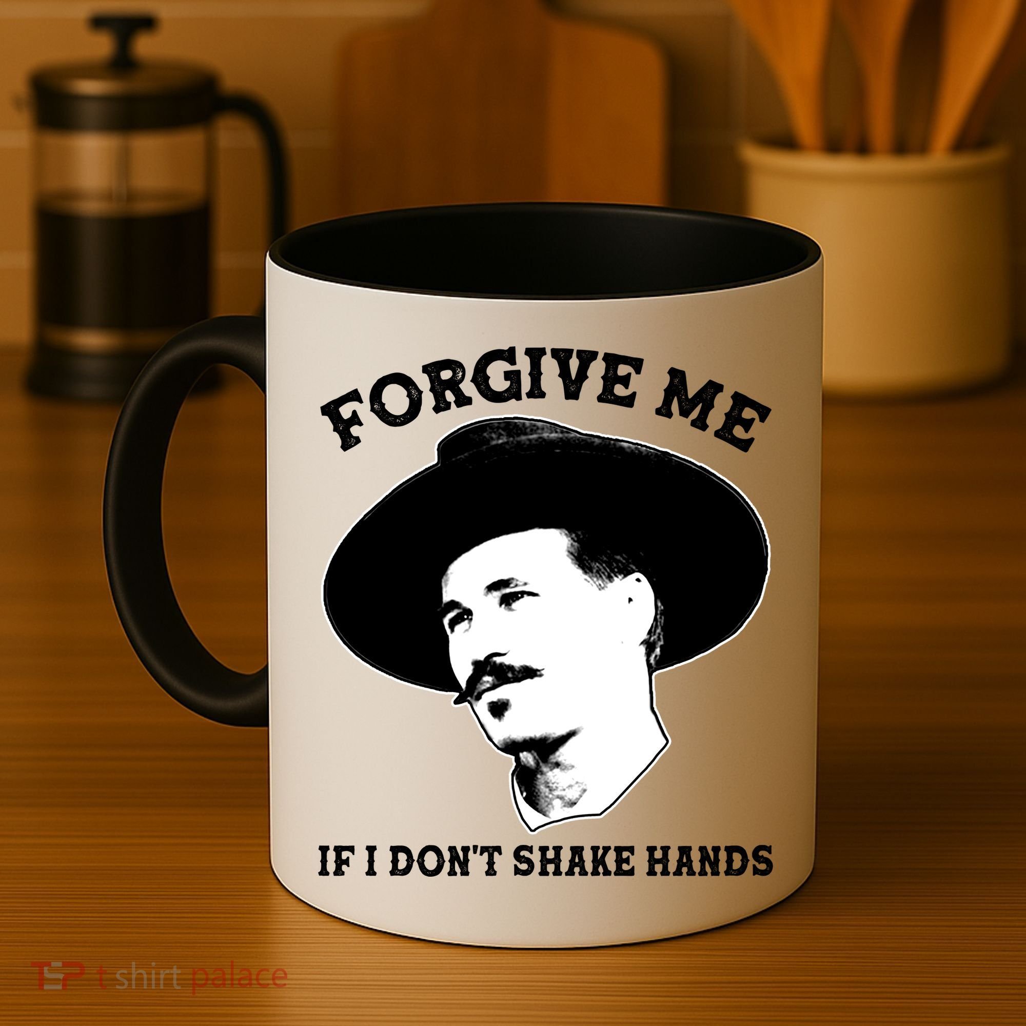 Doc Holiday I Don't Shake Hands Coffee Mug
