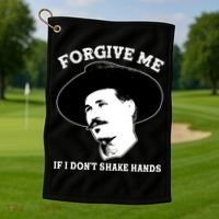Doc Holiday I Don't Shake Hands Golf Towel thumb 1