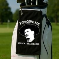 Doc Holiday I Don't Shake Hands Golf Towel thumb 2