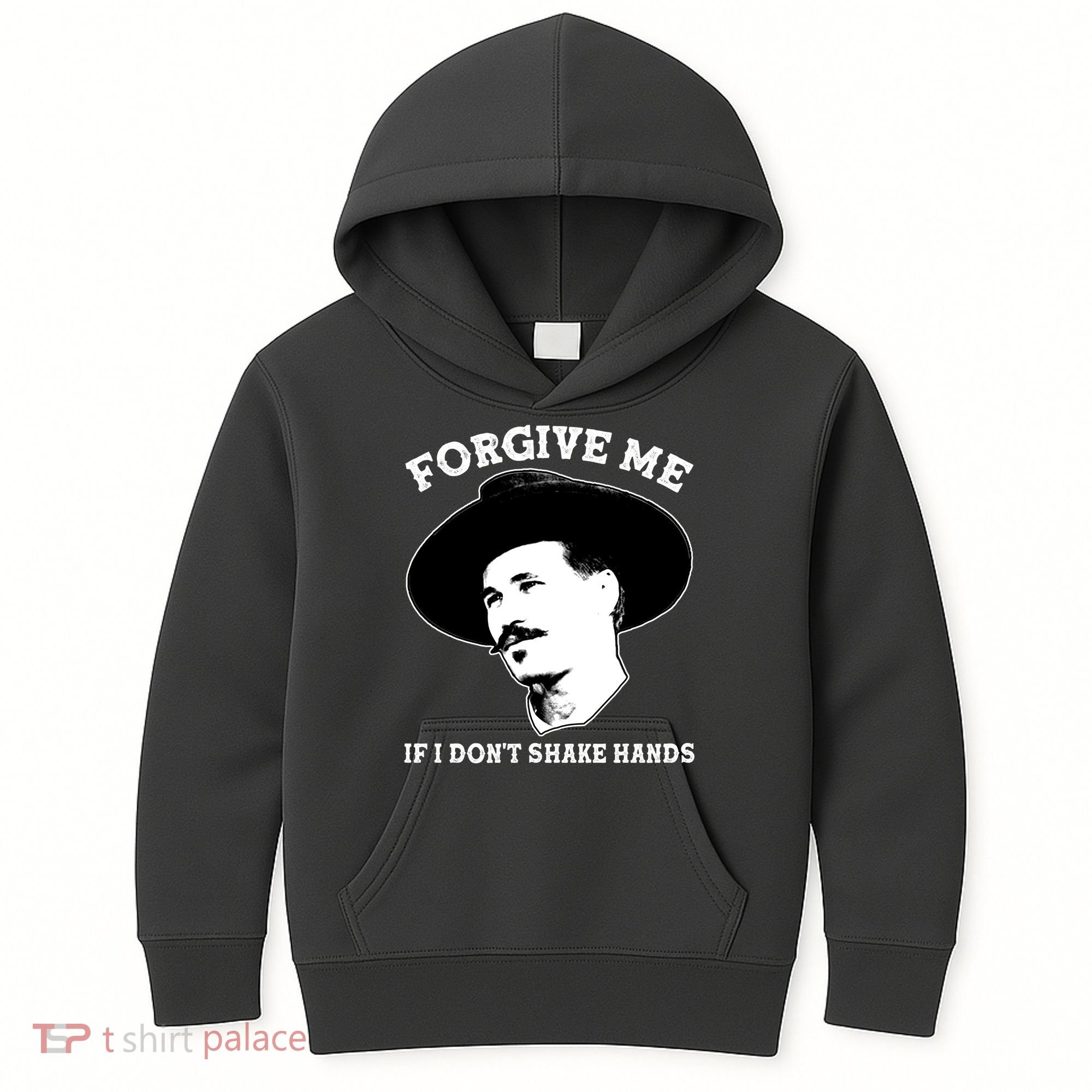 Doc Holiday I Don't Shake Hands Kids Hoodie