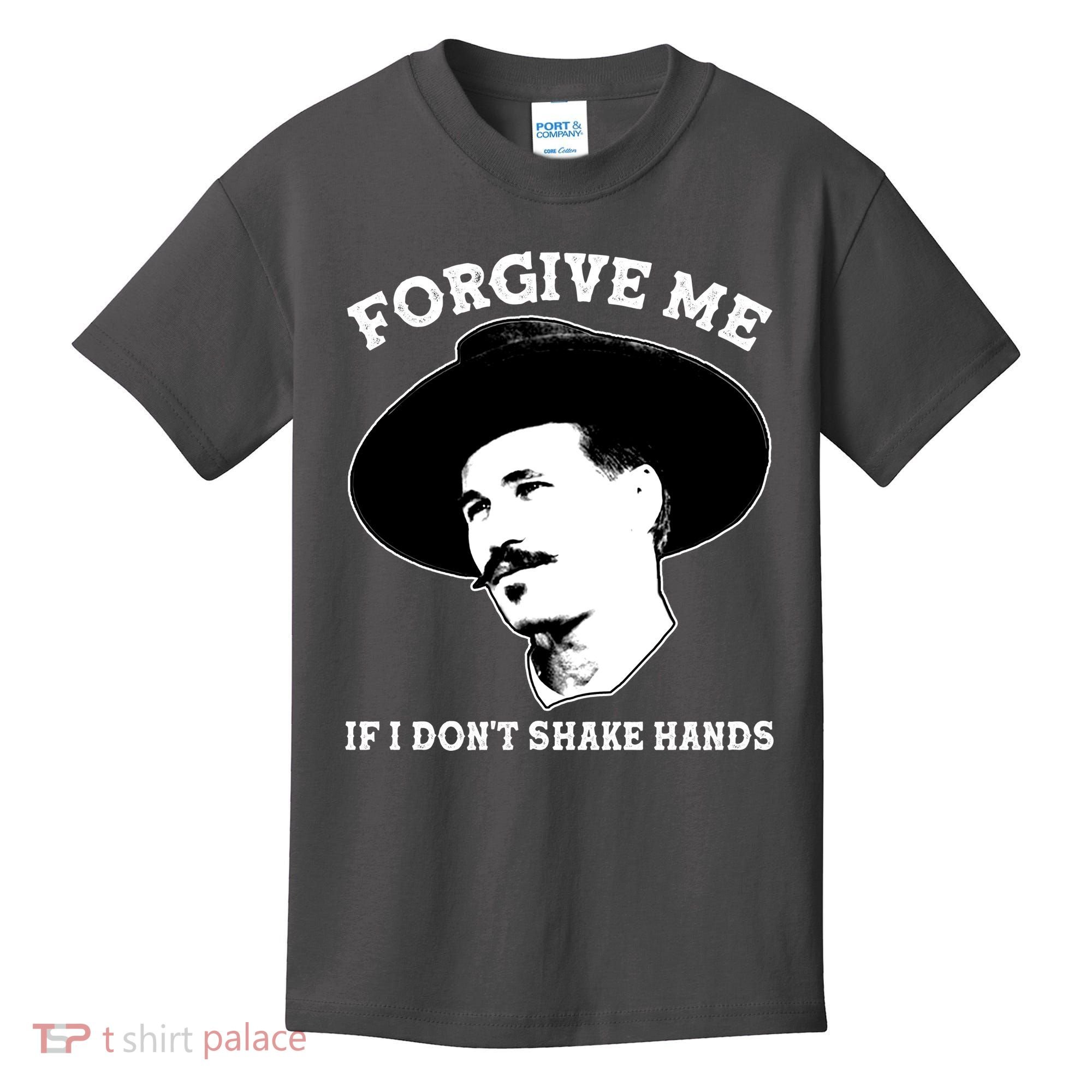 Doc Holiday I Don't Shake Hands Kids T-Shirt