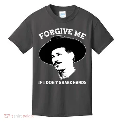 Doc Holiday I Don't Shake Hands Kids T-Shirt