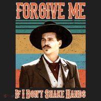 Doc Holliday Forgive Me If I Don't Shake Hands Golf Towel thumb 3