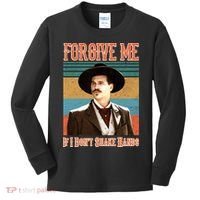 Doc Holliday Forgive Me If I Don't Shake Hands Kids Long Sleeve Shirt thumb 0