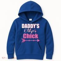 Daddy's Other Chick Naughty Son Or Daughter Cool Gift Kids Hoodie thumb 0