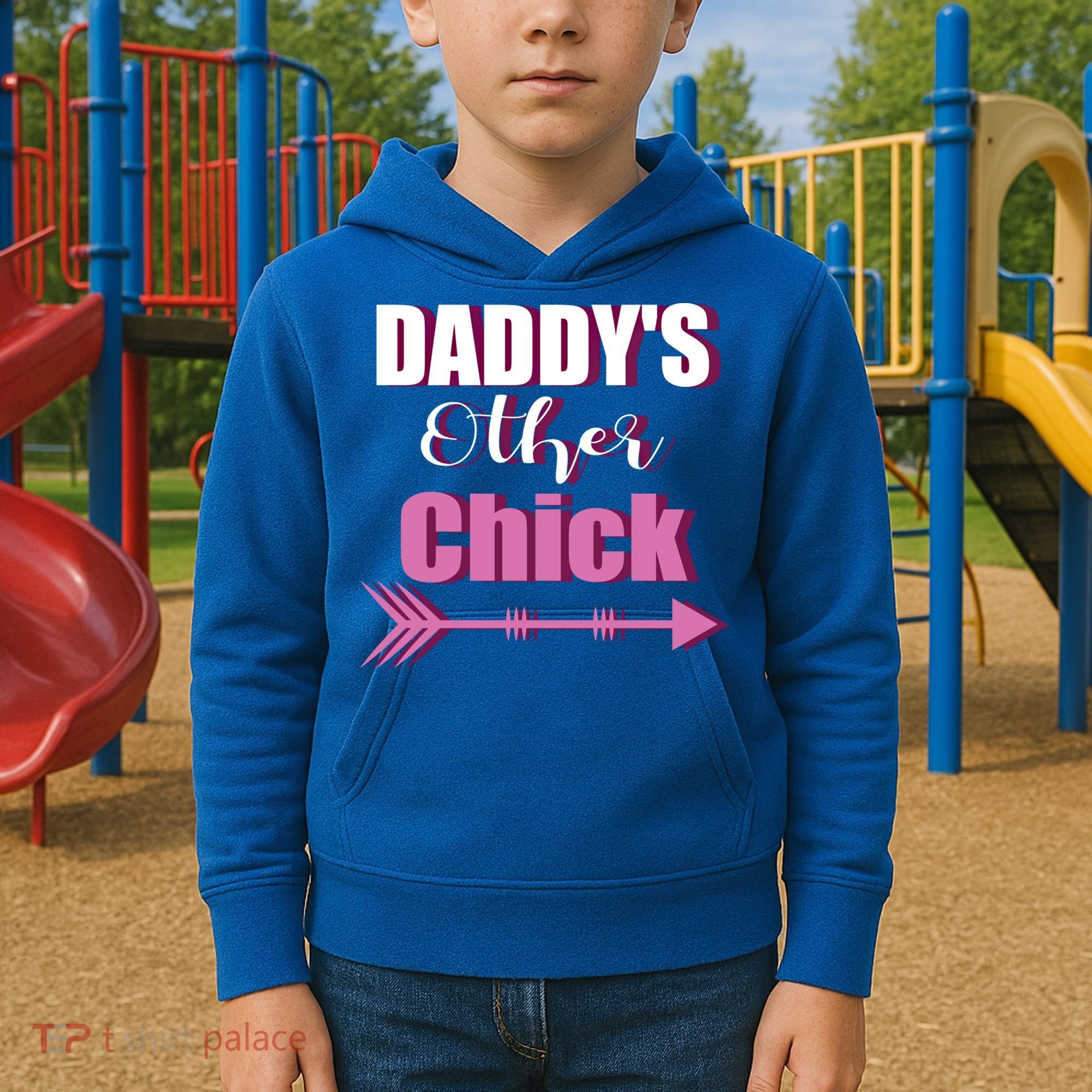 Daddy's Other Chick Naughty Son Or Daughter Cool Gift Kids Hoodie