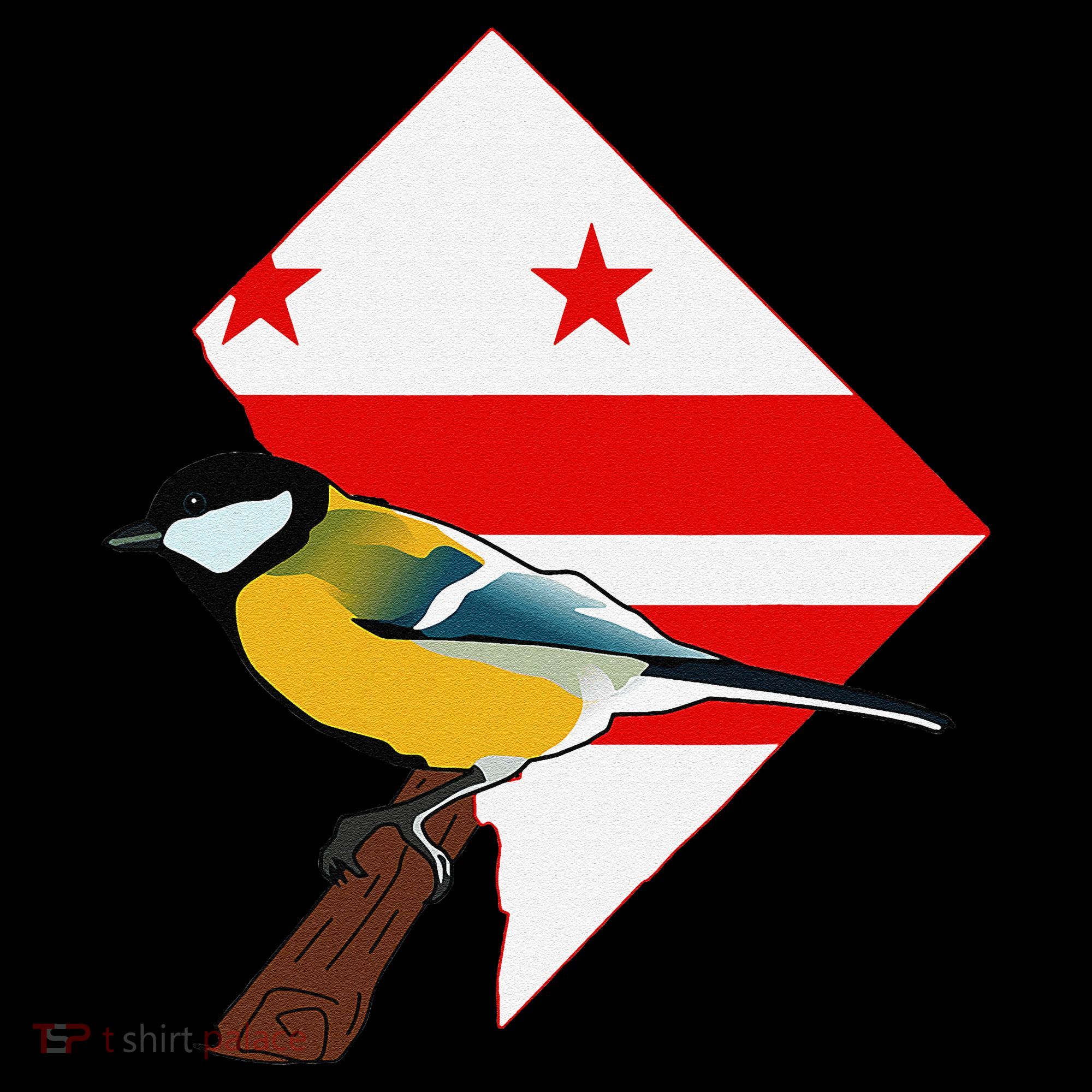 District Of Columbia Us Flag State Bird Doggie Tank