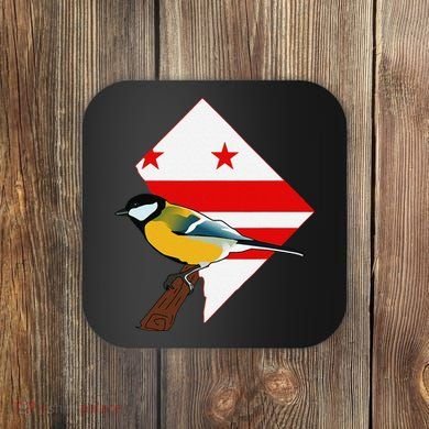 District Of Columbia Us Flag State Bird Coaster