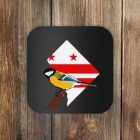 District Of Columbia Us Flag State Bird Coaster thumb 0