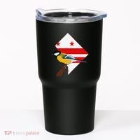 District Of Columbia Us Flag State Bird Tumbler thumb 0